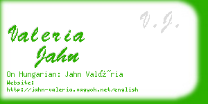 valeria jahn business card